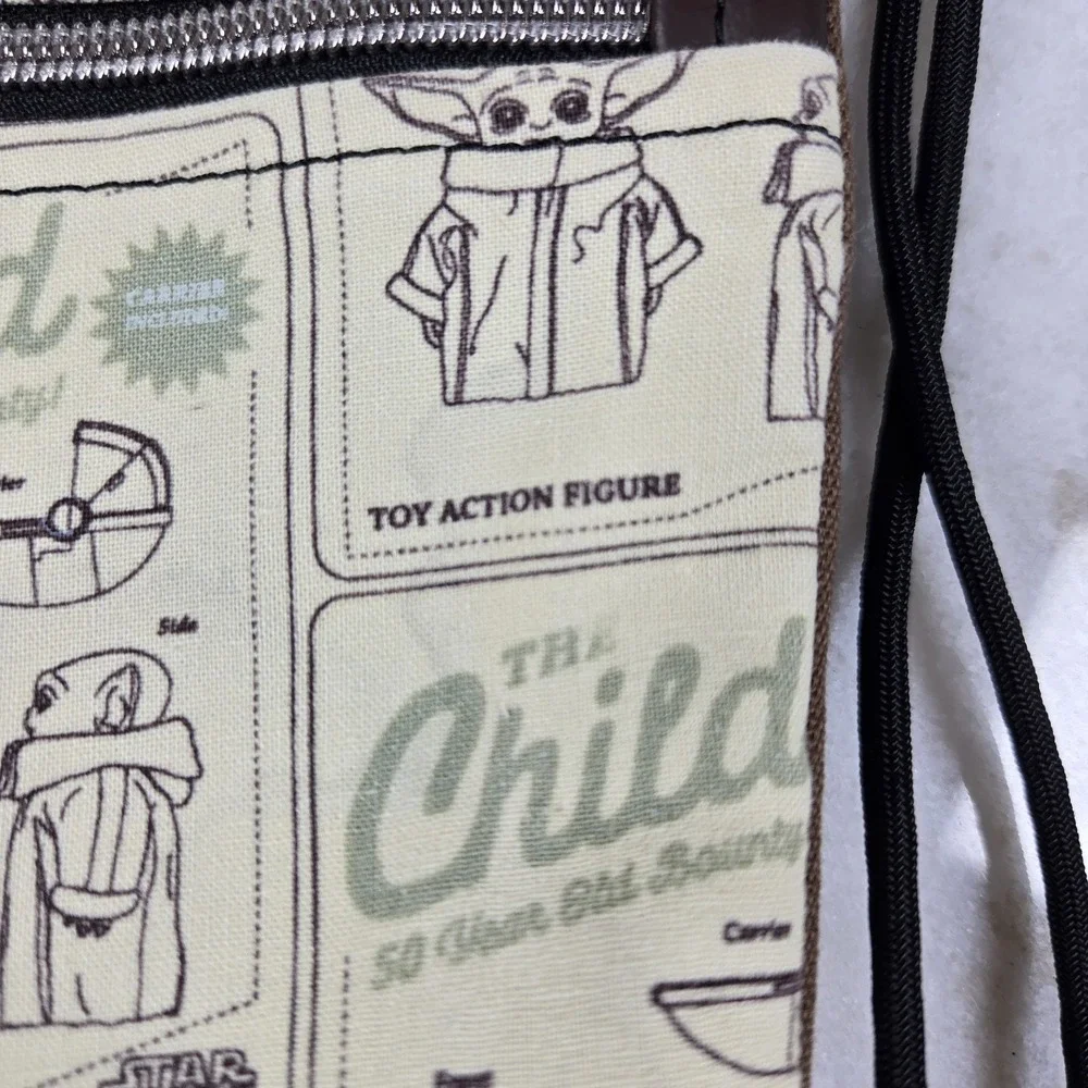 Star Wars The Child Grogu Drawstring Backpack Green Snakeskin Baby Yoda
